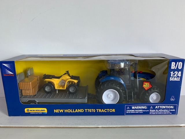 New Holland T7070 (+Sound) + Anhanger mit ATV - 1:24